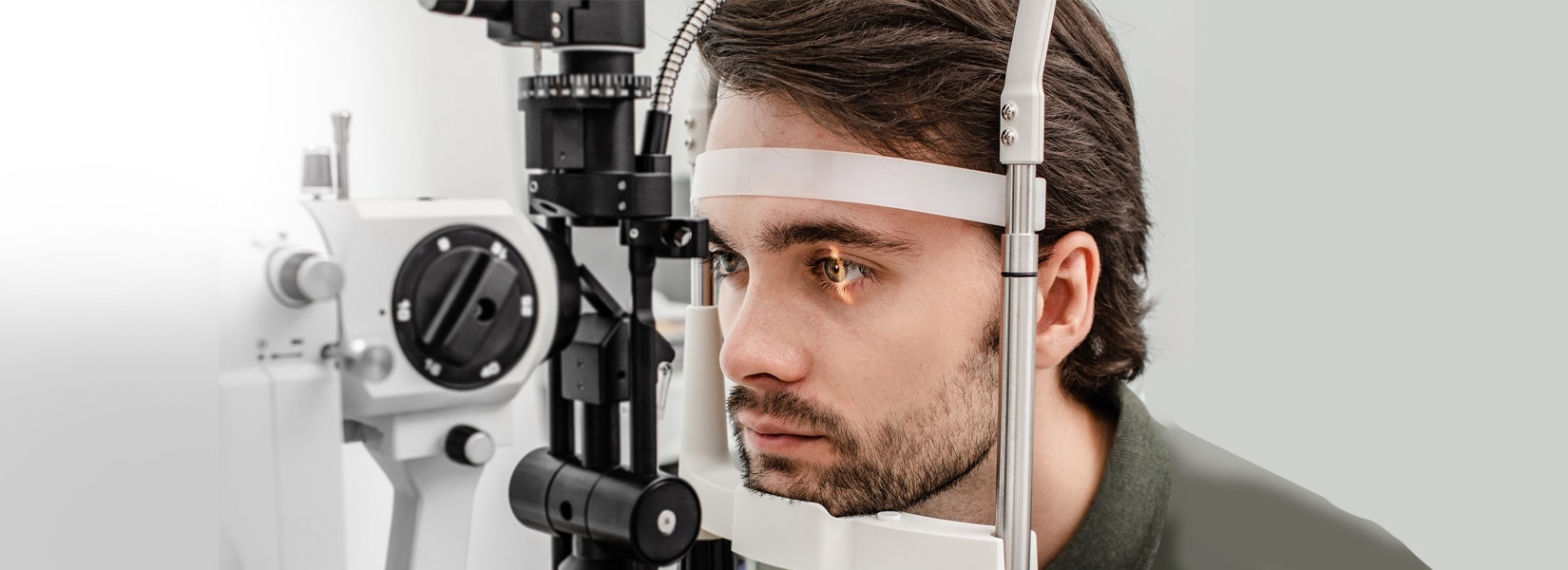 young man during eye exam in North Dartmouth